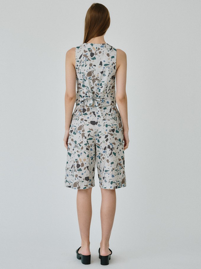 Daphne Waistcoat Top in Terrazzo from Fanfare Label