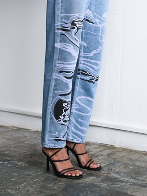 Moss Movement Jeans in Blue Denim from Fanfare Label