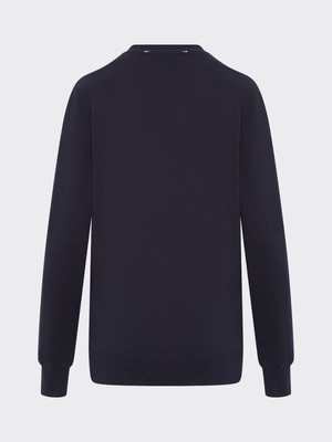 Recycled & Organic Cotton Wool Front Jumper Navy from Fanfare Label