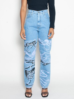 Moss Movement Jeans in Blue Denim from Fanfare Label