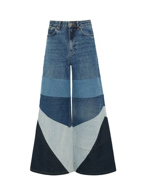 High Waisted Upcycled Oversized Wide Leg Jeans from Fanfare Label