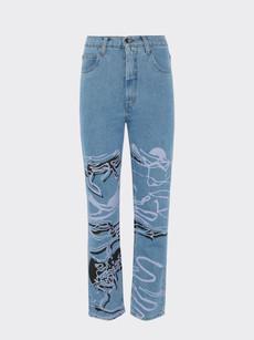Moss Movement Jeans in Blue Denim via Fanfare Label