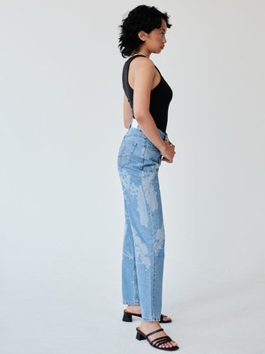 High Waisted Organic & Recycled Laser Dandelion Jeans from Fanfare Label