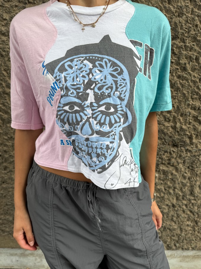 Amber Vintage Spliced Crop Top size 8/10 from Fanfare Label