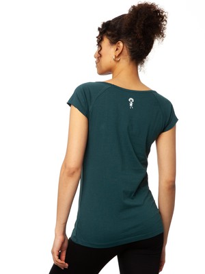 Balance Girl Cap Sleeve deep teal from FellHerz T-Shirts - bio, fair & vegan