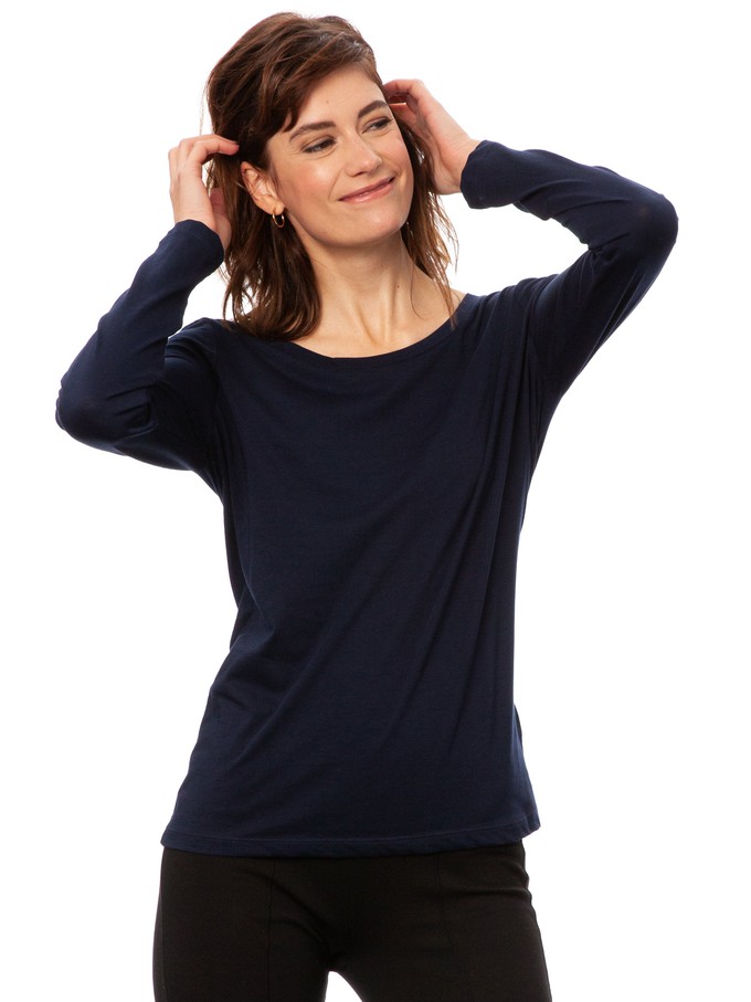 Longsleeve navy from FellHerz T-Shirts - bio, fair & vegan