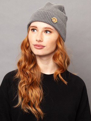 Beanie heather grey from FellHerz T-Shirts - bio, fair & vegan