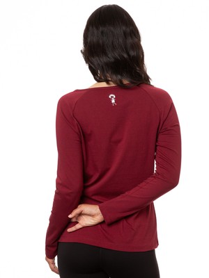 Raglan Longsleeve Booklover chestnut from FellHerz T-Shirts - bio, fair & vegan Raglan Longsleeve Booklover chestnut from FellHerz T-Shirts - bio, fair & vegan