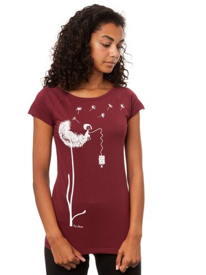 Pusteblume Cap Sleeve ruby from FellHerz T-Shirts - bio, fair & vegan