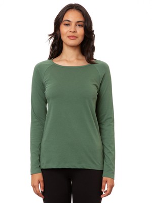 Raglan Longsleeve ivy green from FellHerz T-Shirts - bio, fair & vegan Raglan Longsleeve ivy green from FellHerz T-Shirts - bio, fair & vegan
