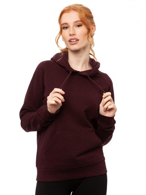 Hoodie Heather Grape Red from FellHerz T-Shirts - bio, fair & vegan