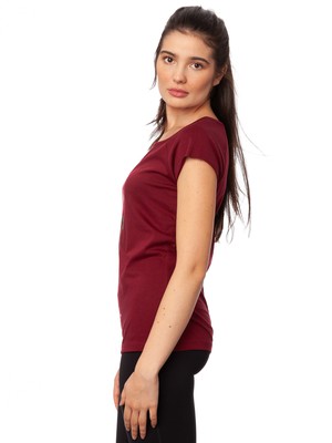 Glücksklee Cap Sleeve ruby from FellHerz T-Shirts - bio, fair & vegan