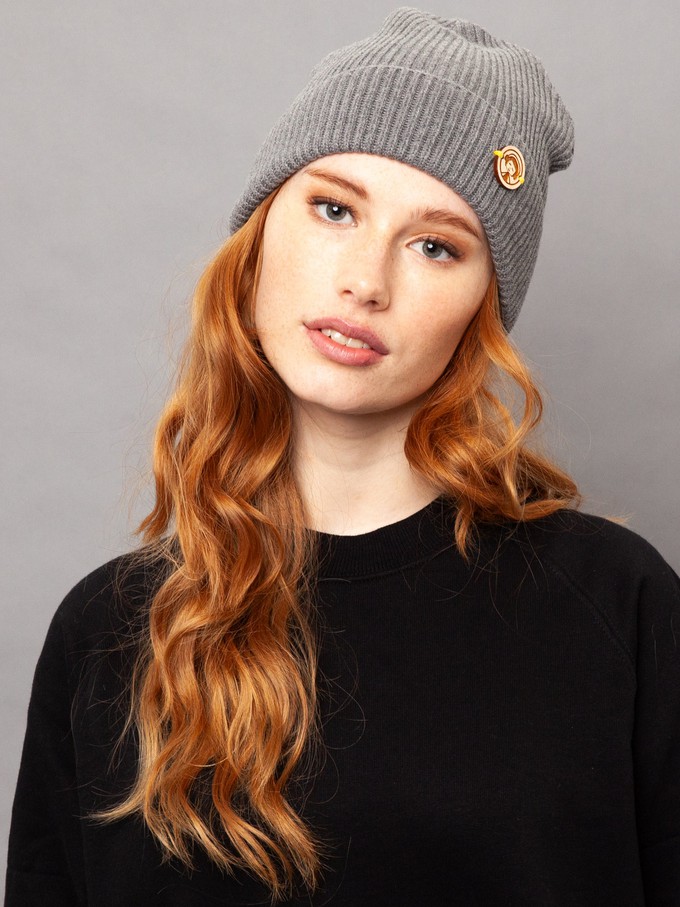 Beanie heather grey from FellHerz T-Shirts - bio, fair & vegan