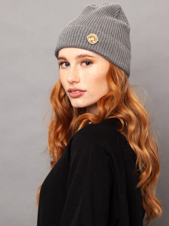 Beanie heather grey from FellHerz T-Shirts - bio, fair & vegan