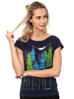 Wood Girl Cap Sleeve midnight from FellHerz T-Shirts - bio, fair & vegan