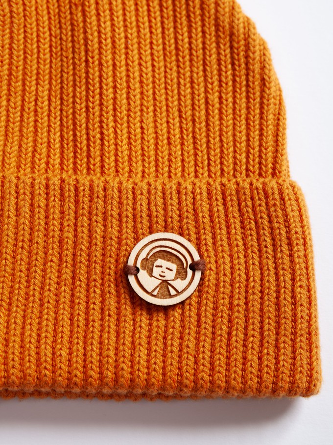 Beanie warm orange from FellHerz T-Shirts - bio, fair & vegan