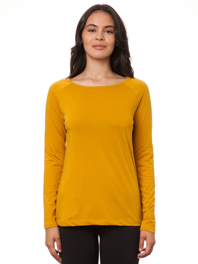 Raglan Longsleeve harvest gold from FellHerz T-Shirts - bio, fair & vegan Raglan Longsleeve harvest gold from FellHerz T-Shirts - bio, fair & vegan