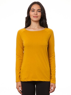 Raglan Longsleeve harvest gold from FellHerz T-Shirts - bio, fair & vegan Raglan Longsleeve harvest gold from FellHerz T-Shirts - bio, fair & vegan