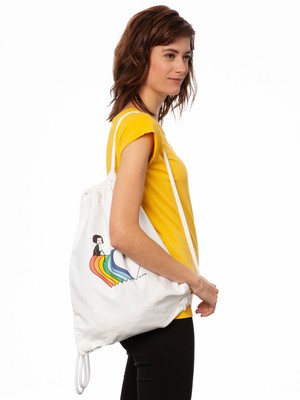 Rainbow Turnbeutel white from FellHerz T-Shirts - bio, fair & vegan