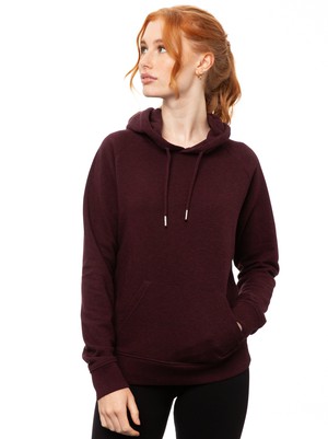 Hoodie Heather Grape Red from FellHerz T-Shirts - bio, fair & vegan