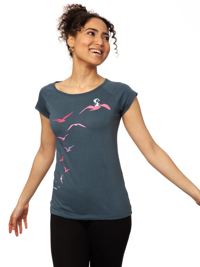 Möwenflug Cap Sleeve thundercloud from FellHerz T-Shirts - bio, fair & vegan