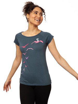 Möwenflug Cap Sleeve thundercloud from FellHerz T-Shirts - bio, fair & vegan