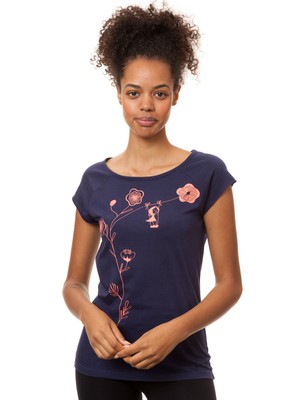 Schaukelmädchen Cap Sleeve midnight from FellHerz T-Shirts - bio, fair & vegan