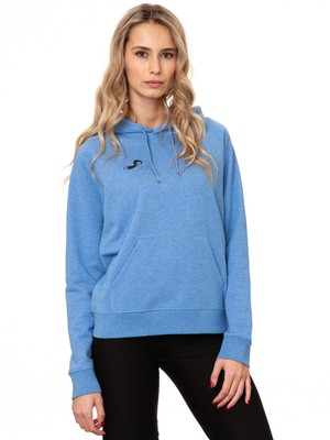 Buchmädchen Hoodie blue melange from FellHerz T-Shirts - bio, fair & vegan