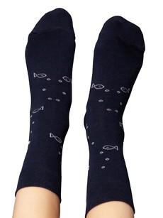 Socken mit Bio-Baumwolle Anker midnight via FellHerz T-Shirts - bio, fair & vegan