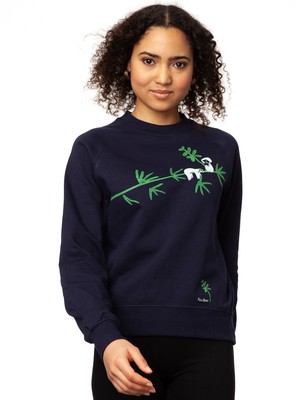 Faultier Raglan Sweater navy from FellHerz T-Shirts - bio, fair & vegan