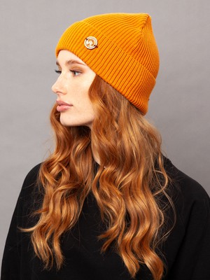 Beanie warm orange from FellHerz T-Shirts - bio, fair & vegan