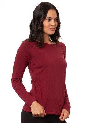 Raglan Longsleeve chestnut from FellHerz T-Shirts - bio, fair & vegan Raglan Longsleeve chestnut from FellHerz T-Shirts - bio, fair & vegan