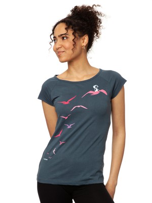 Möwenflug Cap Sleeve thundercloud from FellHerz T-Shirts - bio, fair & vegan