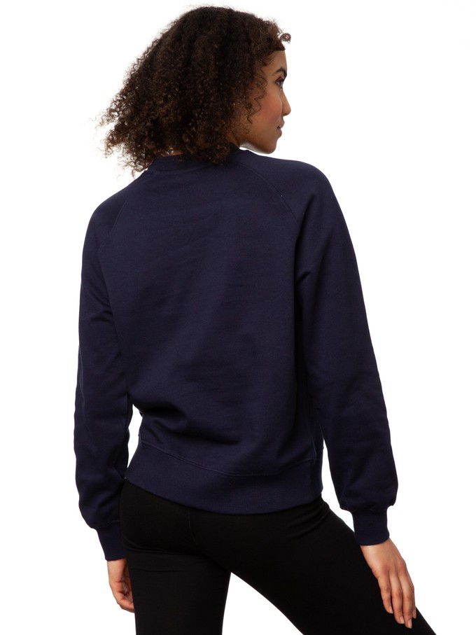 Faultier Raglan Sweater navy from FellHerz T-Shirts - bio, fair & vegan