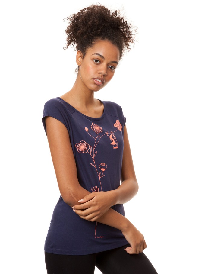 Schaukelmädchen Cap Sleeve midnight from FellHerz T-Shirts - bio, fair & vegan
