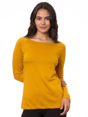 Raglan Longsleeve harvest gold from FellHerz T-Shirts - bio, fair & vegan Raglan Longsleeve harvest gold from FellHerz T-Shirts - bio, fair & vegan