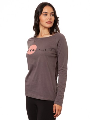Raglan Longsleeve Sunrise volcanic grey from FellHerz T-Shirts - bio, fair & vegan Raglan Longsleeve Sunrise volcanic grey from FellHerz T-Shirts - bio, fair & vegan