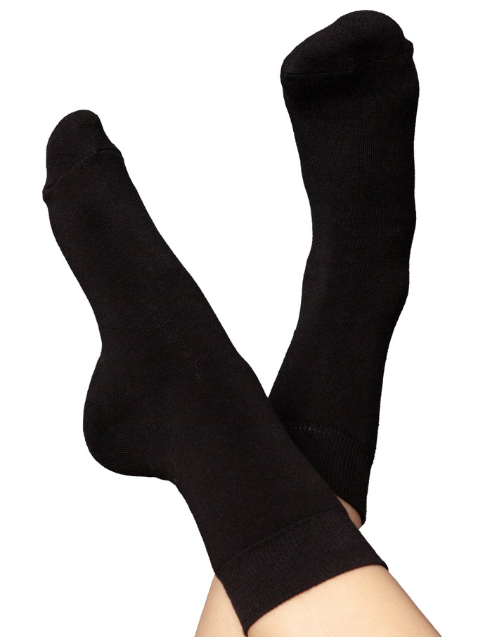 Warme Kuschel-Socken mit Bio-Baumwolle schwarz from FellHerz T-Shirts - bio, fair & vegan