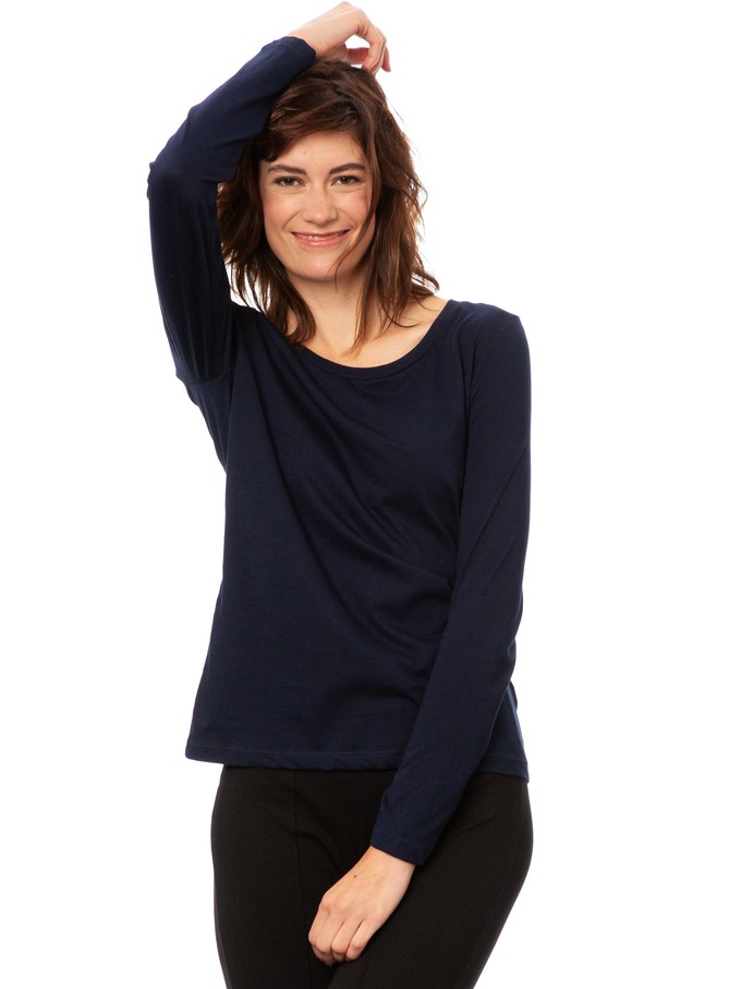 Longsleeve navy from FellHerz T-Shirts - bio, fair & vegan