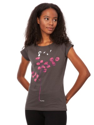Eukalyptusmädchen Cap Sleeve dark grey from FellHerz T-Shirts - bio, fair & vegan