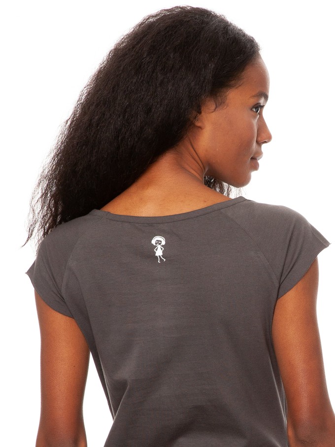 Eukalyptusmädchen Cap Sleeve dark grey from FellHerz T-Shirts - bio, fair & vegan