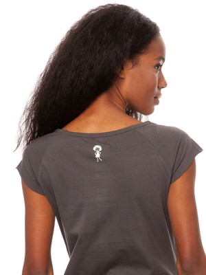 Eukalyptusmädchen Cap Sleeve dark grey from FellHerz T-Shirts - bio, fair & vegan