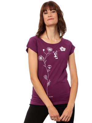 Schaukelmädchen Cap Sleeve berry from FellHerz T-Shirts - bio, fair & vegan