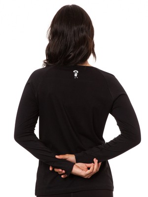 Raglan Longsleeve black from FellHerz T-Shirts - bio, fair & vegan Raglan Longsleeve black from FellHerz T-Shirts - bio, fair & vegan