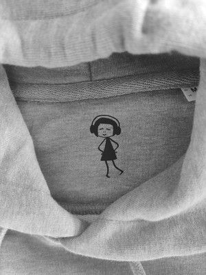Hoodie Heather Grey from FellHerz T-Shirts - bio, fair & vegan