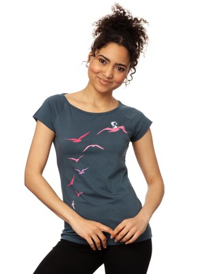 Möwenflug Cap Sleeve thundercloud from FellHerz T-Shirts - bio, fair & vegan