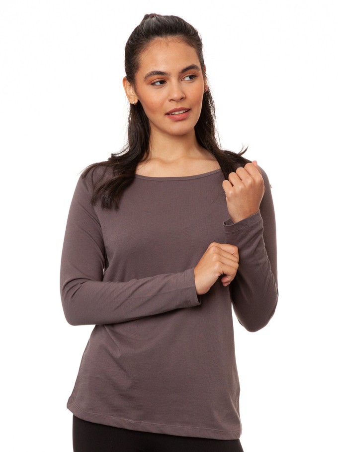 Raglan Longsleeve volcanic grey from FellHerz T-Shirts - bio, fair & vegan Raglan Longsleeve volcanic grey from FellHerz T-Shirts - bio, fair & vegan