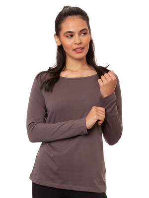 Raglan Longsleeve volcanic grey from FellHerz T-Shirts - bio, fair & vegan Raglan Longsleeve volcanic grey from FellHerz T-Shirts - bio, fair & vegan