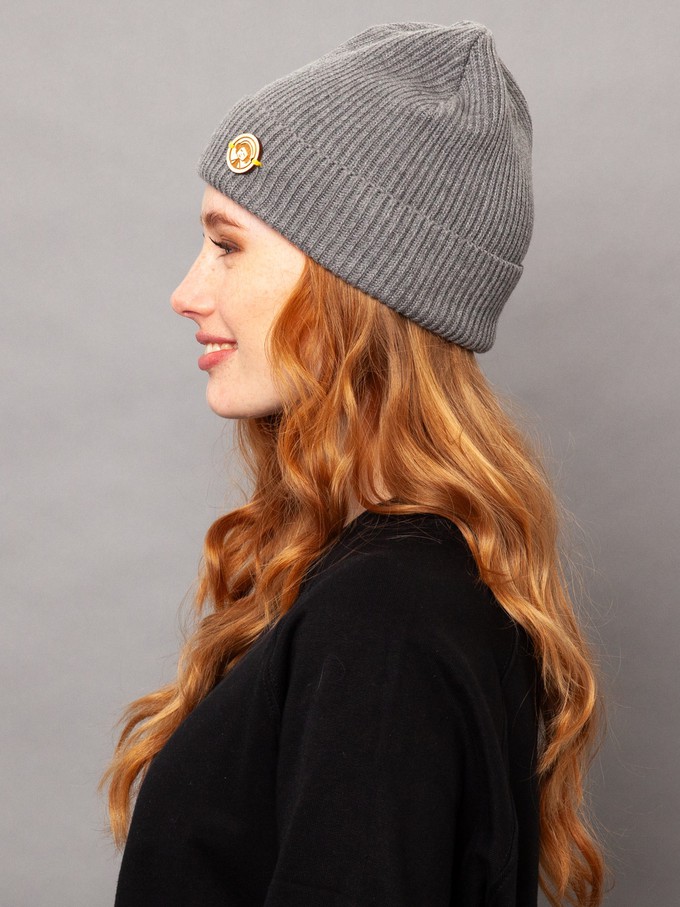 Beanie heather grey from FellHerz T-Shirts - bio, fair & vegan