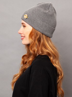 Beanie heather grey from FellHerz T-Shirts - bio, fair & vegan